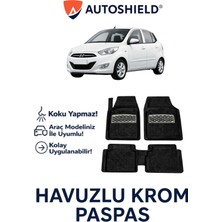 Hyundai I10 Serisi Tüm Modeller Ile Uyumlu Universal Derin Havuzlu Paspas Krom Karbon