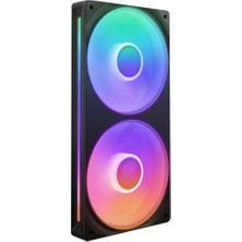 Gfc Life Store Çekirdek - 2 x 120MM Rgb Fanlı 240MM Tek Çerçeve Fan Ünitesi - Hız ve Aydınlatma Kontrolü - Yüksek Statik Basınç ve Hava Akışı - Akışkan Dinamik Rulmanlar - Fan Başına 8 Argb LED - Siyah