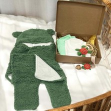 Kaplumbağa Bebek Hediye Seti - RYZ0019 - Haki - 0 - 3 Ay Haki