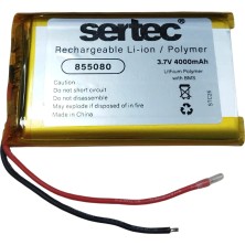 Mepura Sertec 855080 3.7V 4000MAH Li-Polymer Pil (DEVRELI/1.5A)