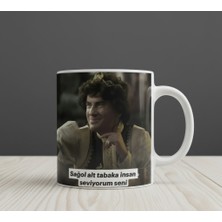 Sartre Art "prens Dizi" Alt Tabaka Tasarımlı Hediyelik Eğlenceli Porselen Kupa Bardak