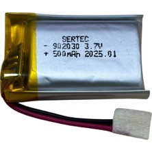 Mepura Sertec 902030 3.7V 500 Mah Li-Polymer Pil (DEVRELI/1.5A)