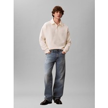 Calvin Klein Erkek Ls Hvy Weıght Terry Ck Emblem Po Swearshirt LV14LE202GYAC