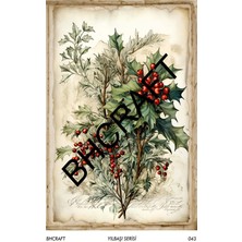 Hayal Sanat Bostancı Hobi Bh Craft Yılbaşı Serisi Pirinç Dekopaj NO:043