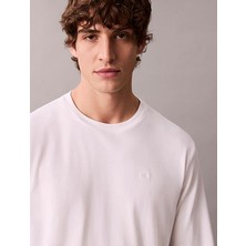 Calvin Klein Erkek Ls Supıma Interlock Solıd Crewne T-Shirt LV04LD227GYAF