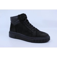 Papuccu 1086 Siyah Erkek Deri Spor Bot