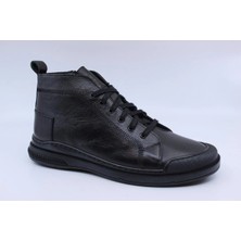 Papuccu 1079 Siyah Erkek Deri Bot