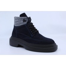 Papuccu 1133 Lacivert Erkek Deri Bot