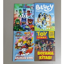Ada Çanta Kırtasiye 4 Adet Stickerli Boyama Kitabı (Pijamaske/bluey/toy Story/paw Patrol) AD511821