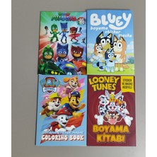 Ada Çanta Kırtasiye 4 Adet Stickerli Boyama Kitabı (Pijamaske/bluey/looney Tunes/paw Patrol) AD511823