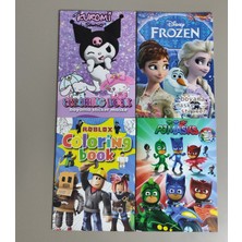 Ada Çanta Kırtasiye 4 Adet Stickerli Boyama Kitabı (Kuromi(K)/frozen/roblox/pijamaske) AD67039