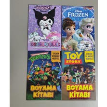 Ada Çanta Kırtasiye 4 Adet Stickerli Boyama Kitabı (Kuromi(K)/frozen/ninja Kaplumbağalar/toy Story) AD67040