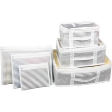 Marsilyan Bavul Içi Düzenleyici Valiz  Organizer 6 Lı Set - Çizgili
