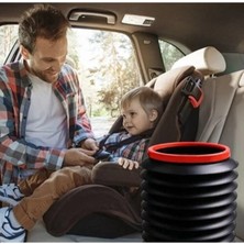 Brentino Çok Amaçlı Katlanabilir Araç Içi Kova 4 Litre Portatif Kamp Piknik Çöp Kovası