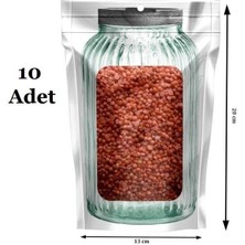 Marsilyan Kavanoz Görünümlü Kilitli Saklama Poşeti Çıtçıtlı ve Pratik Torba 10 Adet