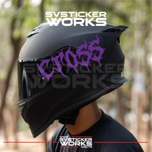 Death Yazılı Kask Sticker Tüm Kasklar Uyumlu Tek Yön 1 Adet