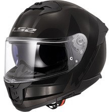 Ls2 Stream 2 Thunderbız Siyah Kapalı Motosiklet Kaskı