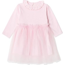 Hellobaby Hellobaby Kız Bebek Elbise Bisiklet Yaka Uzun Kol