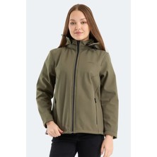 Slazenger HEAT CONTROL Kadın Çıkarılabilir Kapüşonlu Siyah Mont & Kaban
