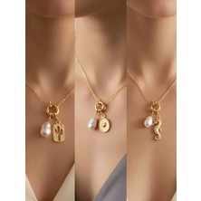 NKT Collection Deniz Atı Kabartma Kalp Kaktüs Incili Kolye