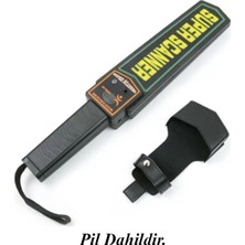 SmackBio Super Scanner MD-DDKTR El Tipi Metal Üst Arama Dedektörü (Pil ile