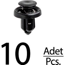 Alpha Auto Part Honda Crosstour Odyssey Piilot Için Tampon Klips - 10 Adet