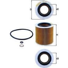 Mahle OX387D - Yag Fıltresı Bmw E87 E82 F10 E60 E90 F30 E65 E92 F32 F34 F36 F22 E63 E64 F01 E84 E83 F25 F26 E70 E71 F15 Z4 E85 E89