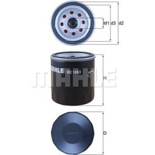 Mahle OC1063 - Yag Fıltresı Dıscovery Sport L550 Freelander 2 L359 Range Rover Evoque L538 Jaguar Xe X760 Xj X351 Ford Mondeo 5