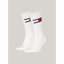 Tommy Hilfiger Th Unı Tj Sock 2p Fl Uniseks Beyaz Çorap - S701228222