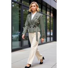 Benerly Kadın Ceket Yaka Uzun Kol Regular Kalıp Dokuma Fonksiyonel Dayanıklı Kaliteli Konforlu Şık