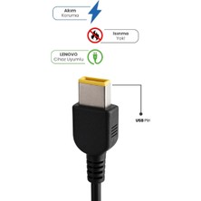 Hediye Bahçesi 20V 3.25A USB Pin 65 Watt For Lenovo Laptop Adaptör