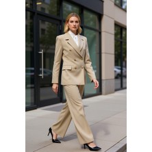 Benerly Kadın Ceket Yaka Uzun Kol Düz Desen Regular Kalıp Dokuma Fonksiyonel Dayanıklı Kaliteli Şık