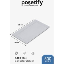 Poşetify Fatura Cebi A5 18X25 500 Adet Yapışkanlı Kargo Evrak Cebi Şeffaf Dayanıklı Paketleme Poşeti