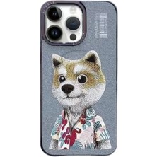 Fuchsia iPhone 15 Pro Max ile Uyumlu Fun Kablosuz Şarj Özellikli Kapak - Titan Gri