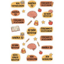 Bsb Eğitim Olumlama Telefon Laptop Notebook Tablet Defter Matara Stiker Etiket ST2516