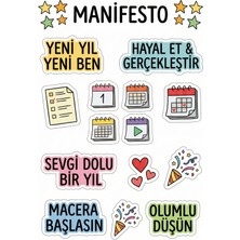 Bsb Yeni Yıl Manifesto Telefon Laptop Notebook Tablet Defter Matara Stiker Etiket ST2557