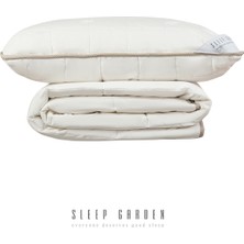 Sleep Garden Wool Vera Tek Kişilik Yumuşak Dokulu Yün Yorgan-Yastık Set Ürün Tela Çantalı