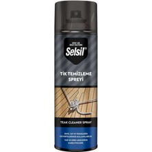 Selsil 500 ml Tik Temizleme Spreyi Ahşap Yüzeylerde Yağ ve Gres Lekelerine Karşı Etkili