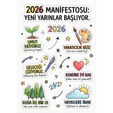 Bsb Doğumgünü Manifesto Telefon Laptop Notebook Tablet Defter Matara Stiker Etiket ST2561