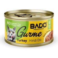 Bado Gurme Yaş Yetişkin Kedi Maması Hindi Etli 85 gr
