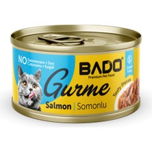Bado Gurme Yaş Yetişkin Kedi Maması Somonlu 85 gr