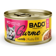 Bado Gurme Yaş Yetişkin Kedi Maması Kuzu Etli 85 gr