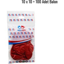 Lunaev Kırmızı 100PCS Balon G-90A