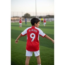 Bite Nose Gabriel Jesus Takım Alt Üst Takım Çoraplı Kırmızı Renk Efsane T-Shirt