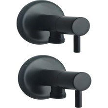 Sandalcılar Çubuk Taharet Musluğu Mat Siyah -Ikili