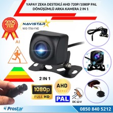 Navistar Yapay Zeka Destekli Ahd 720P/1080P Pal Dönüşümlü 2 In 1 Geri Görüş Kamerası