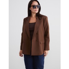 Soulife Büyük Beden Kadın Blazer Ceket