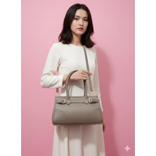 Yumuşak Deri Şık Kadın El ve Omuz Çantası