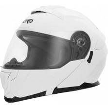 Gp Kompozit Gp Nero MKS004-GW Güneş Vizörlü Şeffaf Çene Açılır Motosiklet Kaskı