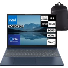 Lenovo Ideapad Slim 3 15IRH10 I7-13620H 16-Gbddr5 4 Tbssd Wuxga 15.3" IPS 60Hz Windows 10 Pro + Hmf Sırt Çantası 83K10061TRHMF34